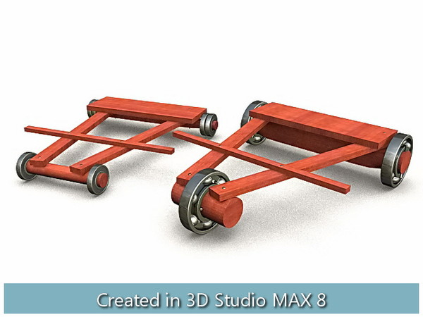 wooden toys cradle house 3d max - Wooden Toys... by I_Megaman_I